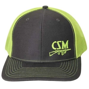 CSM Black & Safety Yellow Hat - Mesh Back - Picture 1 of 3