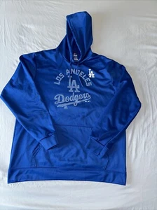 🔥*RARE* NEW MLB Majestic Los Angeles Dodgers Blue Hoodie - XL - Picture 1 of 4