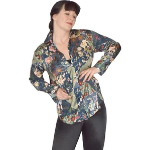 ZARA* weiche Glanz Satin Bluse* S - L * glatt glänzendes Oberteil* Shirt Tunika - Bild 1 von 5