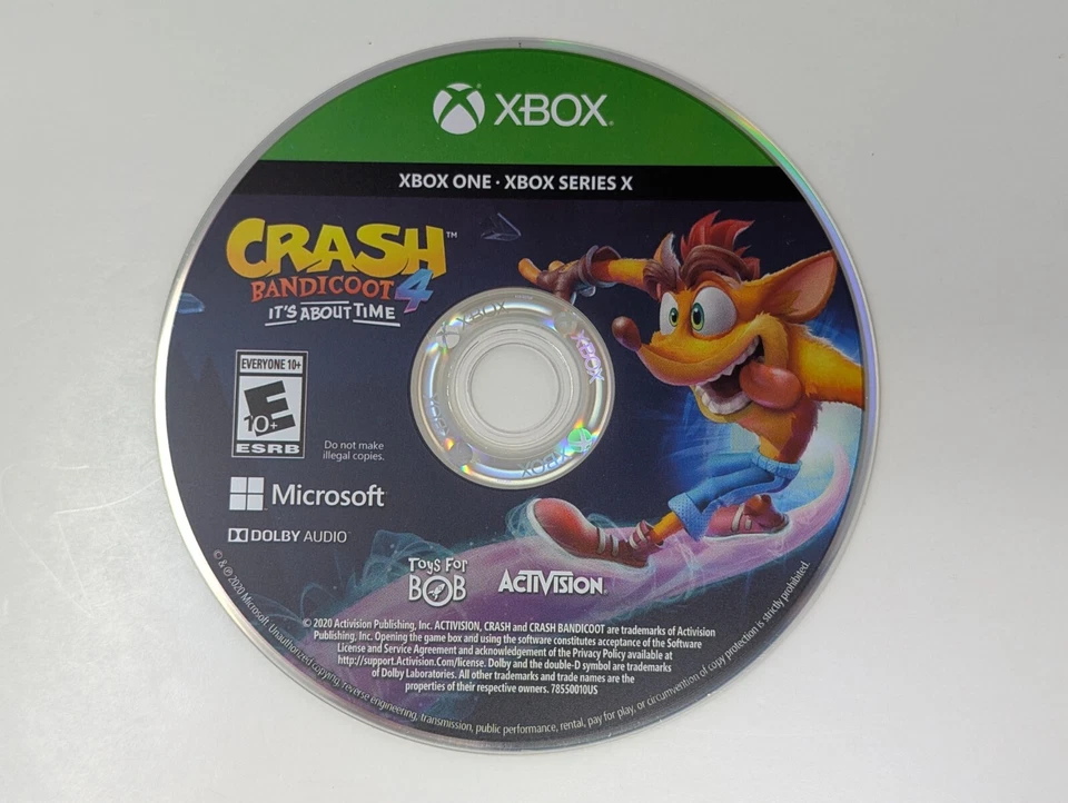 Crash Bandicoot 4: It's About Time (Xbox One / Xbox Series X) - Disc Only - Image 1 of 1