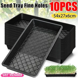 10pcs Seedling Tray Fine Holes Plant Propagation Seedling Hydroponic Rectangular - Picture 1 of 11