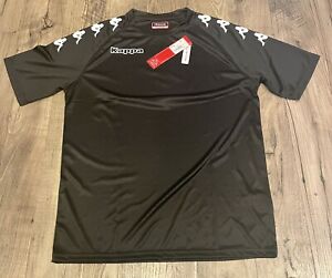 Kappa Castolo Football Soccer Jersey Shirt Mens Medium Black 304PDQ0