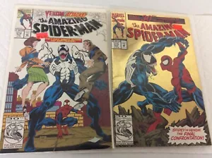 The Amazing Spider-Man 374 and 375 lot Marvel Comics Copper Age Venom - Picture 1 of 11