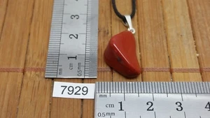 Anhänger JASPIS BRECHE (BRESCHIA) + verstellbare Kordel Mineralien Rollstein Reiki - Bild 1 von 1