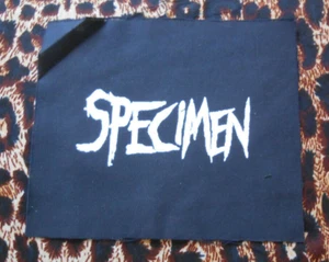 SPECIMEN DIY PATCH/new wave/gothic/goth/punk/batcave/dark/cinema strange/siouxie - Imagen 1 de 1