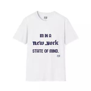 New York State of a Giants Mind Unisex Softstyle T-Shirt - Picture 1 of 9
