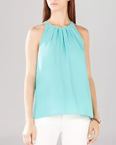 NUEVO BCBG MAXAZRIA NUEVO CUELLO PLISADO SURF KYMBERLY WQR1U609/S380A TALLA L - Imagen 1 de 3
