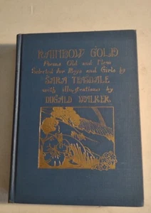 Vintage 1933 Rainbow Gold. Poems Old & New for Boys & Girls by Sara Teasdale.   - Picture 1 of 11