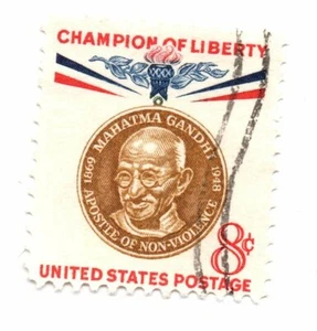 Scott 1175 US Briefmarke 1961 8c Mahatma Gandhi gebraucht (a21) - Bild 1 von 2