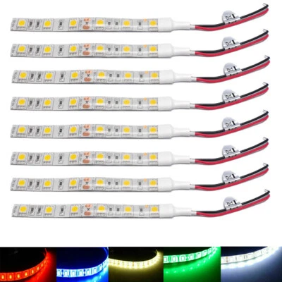 5050 LED Strip Light 12V Car Auto Van White Blue Red Green Pink 10 30 CM Xmas - Image 1 of 4