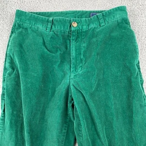 Vineyard Vines Pants Mens 32x32 Green Corduroy Club Straight Trousers Preppy - Picture 1 of 9