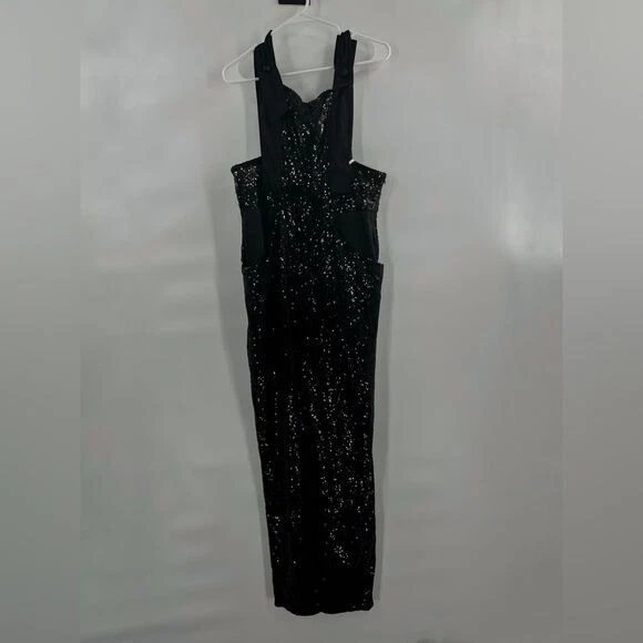 Boohoo Boutique Alice Satén Correa Ajustable Lentejuelas Peto Mono Talla 12 Foto 1 de 4