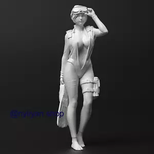 Unassembled Unpainted Resin Sexy Diver Girl Miniatures Action Figure Model - Picture 1 of 8