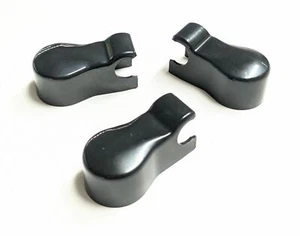 MAZDA 323 626 HATCH COUPE PLASTIC WIPER ARM COVERS FRONT REAR WINDSCREEN 3PCS - Picture 1 of 1