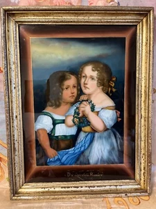 Alte Malerei von WINTERHALDER BENEDIKT  'Die verirrten Kinder' um 1813 - Picture 1 of 4