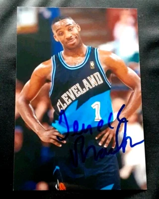 FOTO 4X6 BRILLANTE AUTOGRAFIADA FIRMADA BALONCESTO TERRELL BRANDON TIMBERWOLVES  Foto 1 de 2
