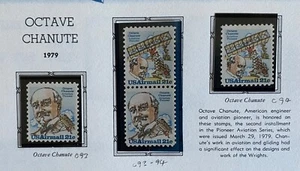 US 1979.  Octave Chanute. C93-94,94a (Pair of 2) MNH. - Picture 1 of 1