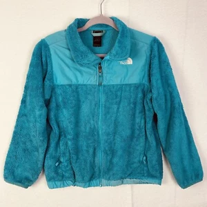 The North Face Denali girls cozy fleece Jacket Supreme Full Zip sweater blue - Picture 1 of 13