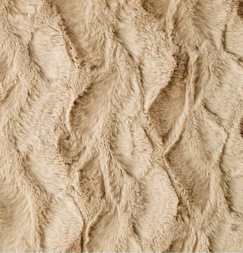 Minky Latte Stella soft cuddle Fabric 58" Wide Sold by the Yard - Image 1 of 1