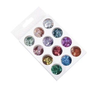 Holographic Nail Sequins Colorful Nail Sequins Christmas Nail Decals - Picture 1 of 11