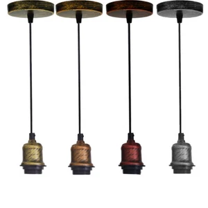 Deckenlampe |Pendelleuchte| Restaurant Bar Fassung Halter Sockel E27 Lampenschirm UK - Bild 1 von 36
