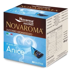 NOVAROMA ZUCCHERO AROMATIZZATO 80 BUSTINE 5g AL GUSTO DI ANICE