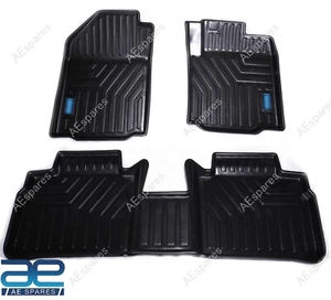 Car Floor Foot Mat Hard PVC Set of 3 Black For Suzuki Grand Vitara - Picture 1 of 8