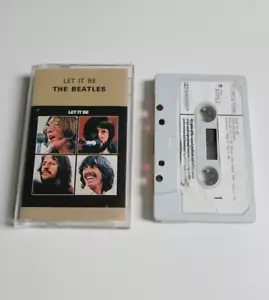 THE BEATLES LET IT BE CASSETTE TAPE 1970 PAPER LABEL APPLE UK - Picture 1 of 1