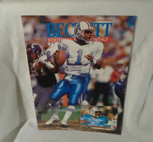 Beckett Football Card Monthly Warren Moon Sept. 1991 Great for Autographs * - Bild 1 von 3