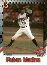 2010 Carolina Mudcats Team Issue #23 Ruben Medina Venezuela VZ Baseball Card