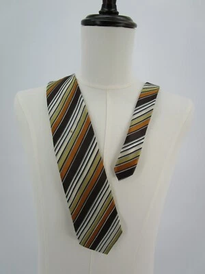 Alexander Julian Men's Tie Multicolor Striped 59" Long 3.5" Wide Polyester Tie - Image 1 of 4