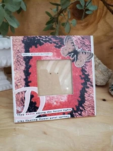 Small Apollo Butterfly desk Frame 7" x 7" frame 3" x 3" photo - Picture 1 of 5