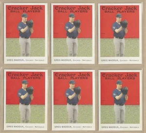 Lote de (6) Topps Cracker Jack Greg Maddux #124 HOF Cubs 2004 ENVÍO RÁPIDO/GRATIS - Imagen 1 de 1