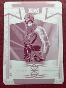 2024 AEW Black Diamond Penta El Zero M Magenta 1/1 1 of 1 PRINTING PLATE #88500 - Picture 1 of 2