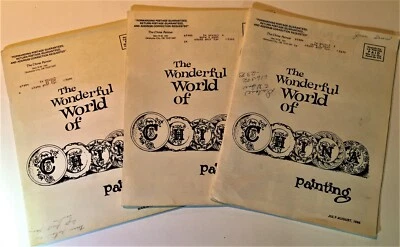3 -Vintage Wonderful World of China Painting Magazines 2 - 1986 1 - 1988 - Image 1 of 4