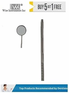 Endodontic Mirror Handle with Scale and Mirror # 5 Front Surface - Picture 1 of 1