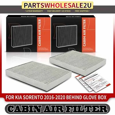 2Pcs Activated Carbon Cabin Air Filter for Kia Sorento 2016 2017 2018 2019 2020 - Image 1 of 4