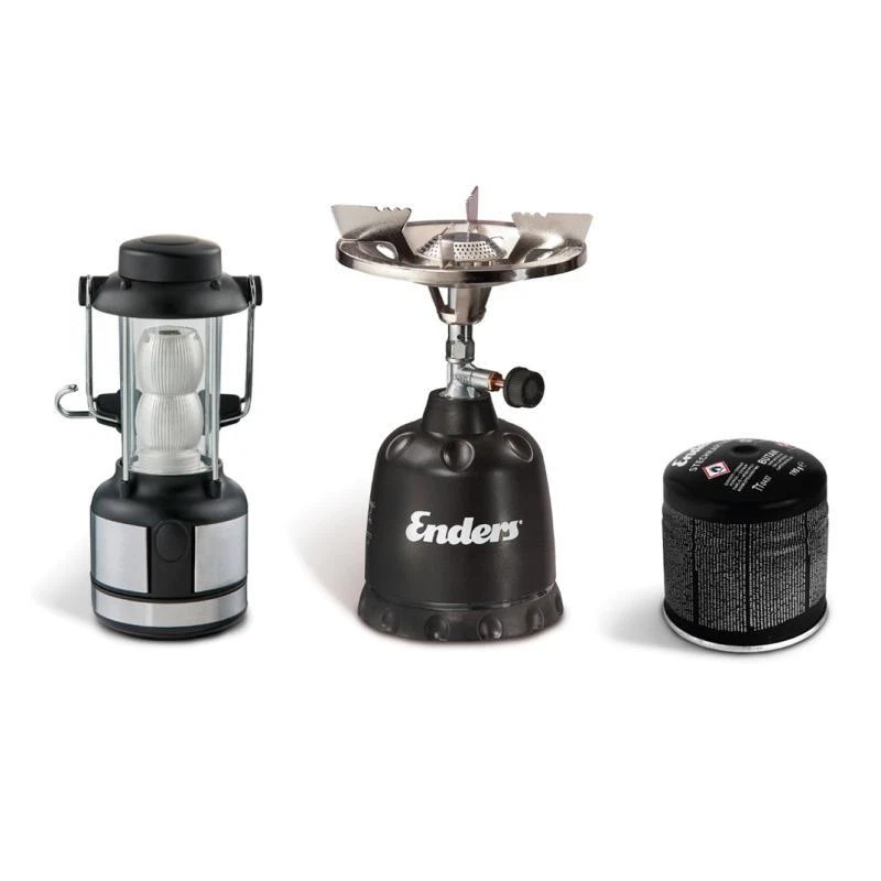 Enders Trekking Set - Shine LED Leuchte,Olymp Kartuschenkocher,Stechkartusche - Bild 1 von 1