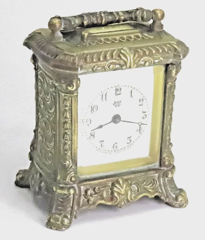 Antique Waterbury Striking, Repeating Miniature Carriage Clock -Companion - 1906 Cover