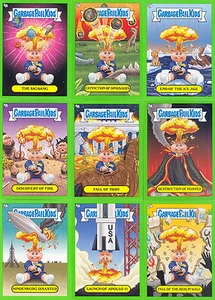 GARBAGE PAIL KIDS BNS 1 2012 U PICK ADAM BOMB THRU HISTORY GREEN PARALLEL CARDS - Picture 1 of 1
