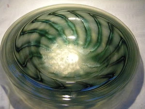 ANTHONY STERN ART GLASS 9" RIM BOWL - Imagen 1 de 4