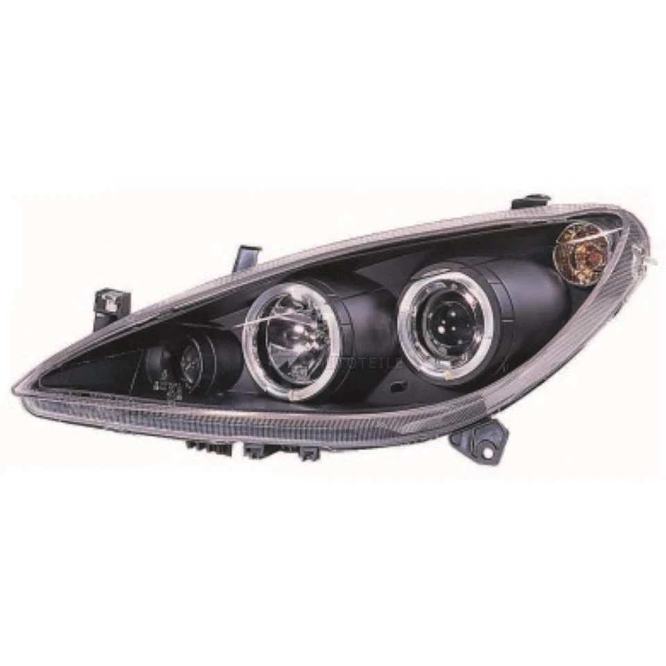 Juego De Faros Para Peugeot 307 01-05 Limo/SW/Break Angel Eyes Claro/Negro - Imagen 1 de 1