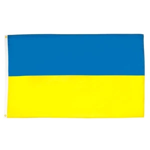 BANDIERA UCRAINA 150x90cm GRAN BANDIERA UCRAINA 90 x 150 cm Poliestere leggero - Foto 1 di 6