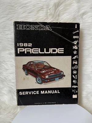 Honda Prelude 1982 OEM taller servicio reparación manual cableado diagramas guía del motor Foto 1 de 4