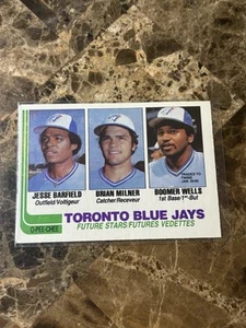 1982 O-Pee-Chee - Jesse Barfield, Brian Milner, Greg Wells #203 (RC) - Picture 1 of 2