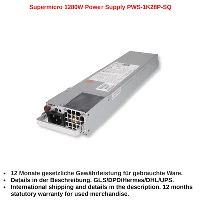 Supermicro 1280W Power Supply PWS-1K28P-SQ - Bild 1 von 2