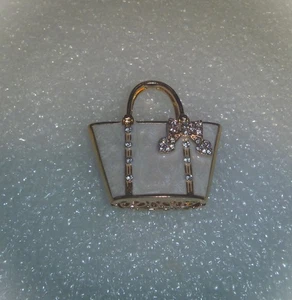 Cartera de diamantes de imitación dorados y blancos tono perla para Barbie o SSF~*~Leer más abajo - Imagen 1 de 7