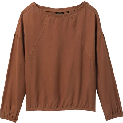 Prana XS Lavender Bay Top Relaxed Terra Washed Rust Women’s Extra Small NWT - Image 1 of 4