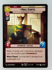 Star Wars Unlimited - Miraj Scintel 139 - Bild 1 von 1