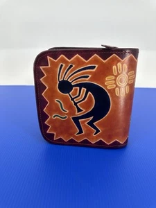 Kokopelli Leather CD Holder - Picture 1 of 8